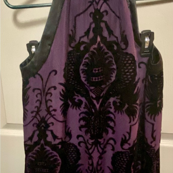 NWT Max Studio broque-style velvet halter dress - Picture 2 of 5